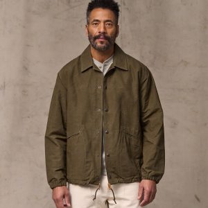 Dry Wax Windbreaker - Military Olive