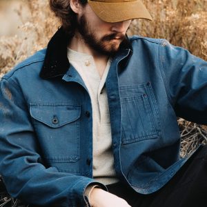 Rustic Canvas Barn Coat - Indigo