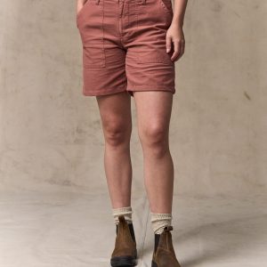 Women's Reverse Sateen Supply Shorts - Mahogany