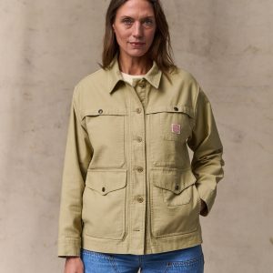 Women's Reverse Sateen Cruiser Jacket - Antique Khaki