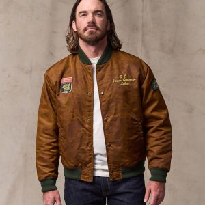 Embroidered Montlake Jacket - Whiskey