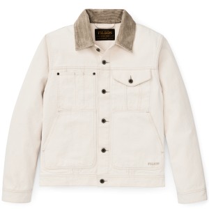 Rustic Canvas Short Cruiser Jacket - Natural Seed