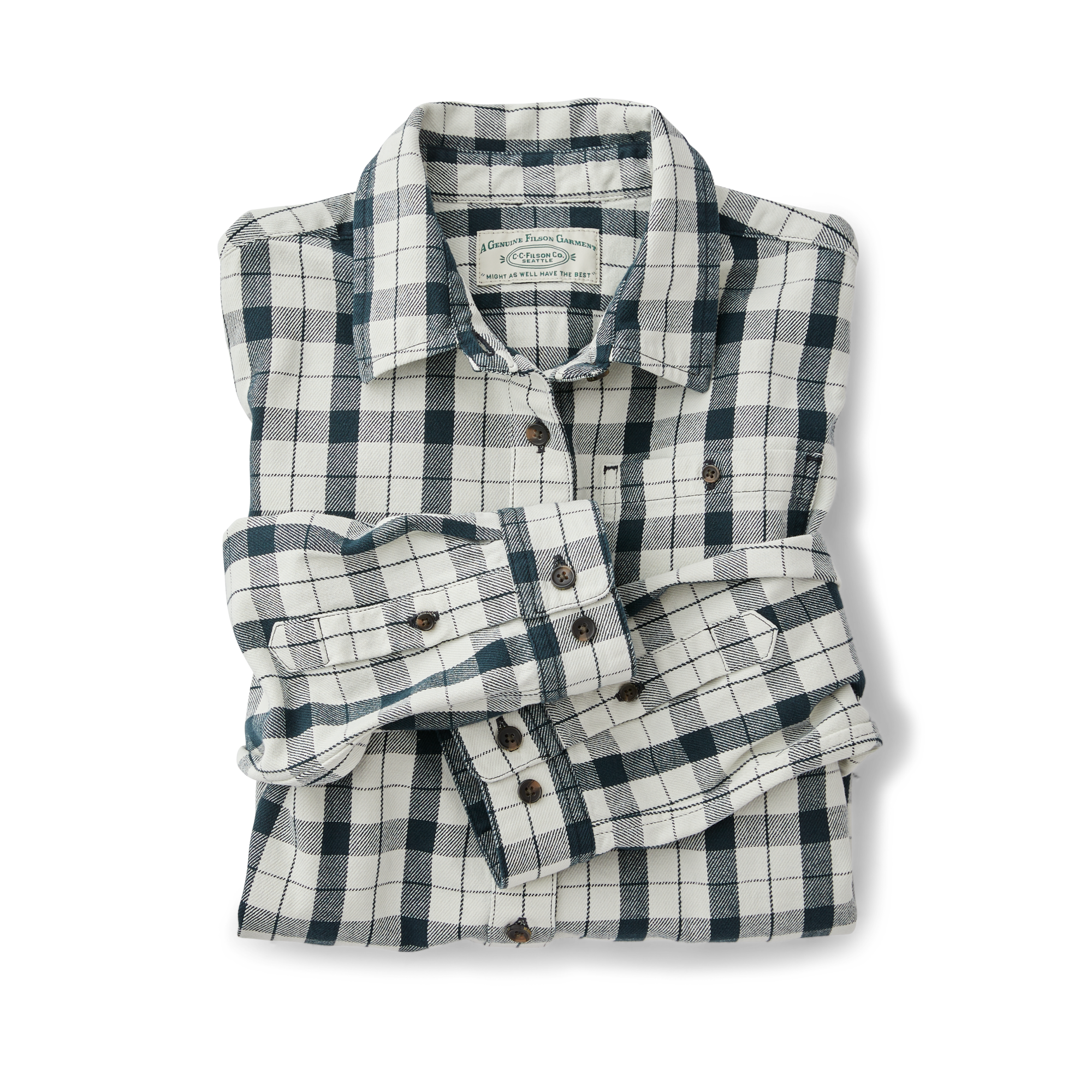 Women's Vintage Wash Alaskan Guide Shirt - Cream/black - Image 3