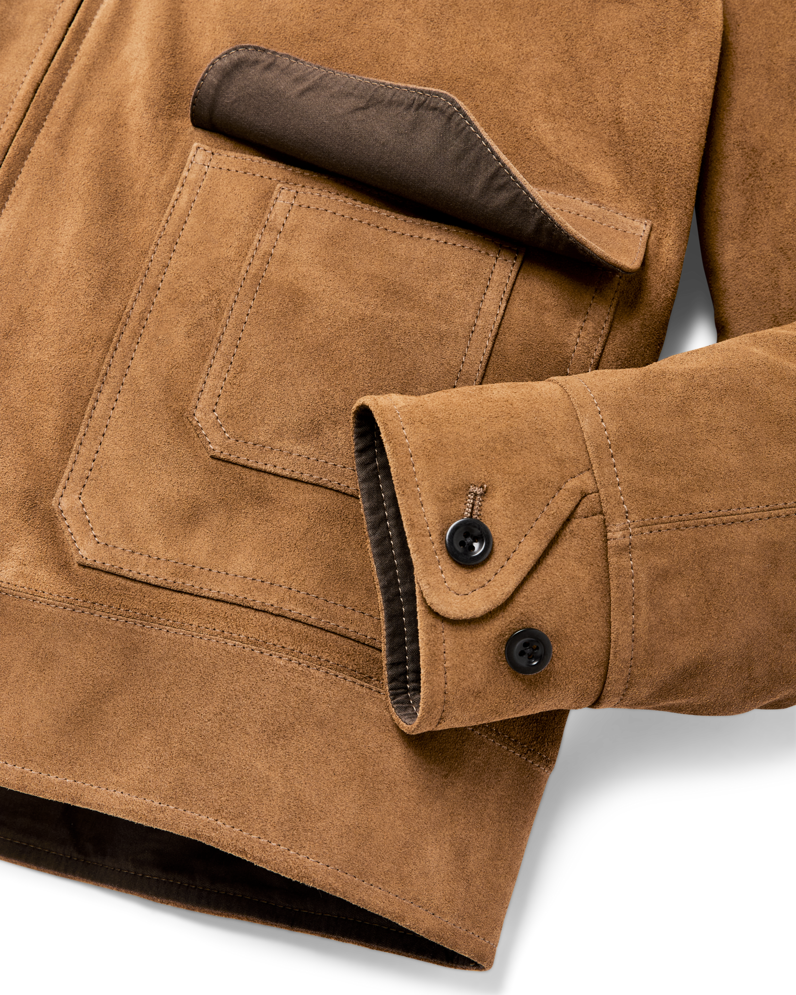 Leather Hadlock Jacket - Saddle Brown - Image 6