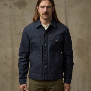 Dry Wax Short Cruiser Jacket - Navy
