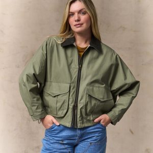Women's Dry Wax Short Work Jacket - Slate Olive